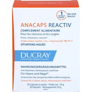 تقویت کننده مو، پوست و ناخن آناکپس دوکری ری اکتیو Ducray Anacaps Reactiv