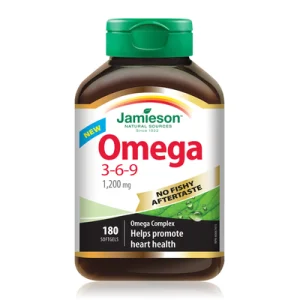 امگا 3 6 9 جمیسون 1200 میلی گرم 180 عدد Jamieson Omega 3-6-9