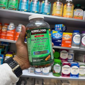 روغن ماهی سالمون کرکلند Kirkland 100% Wild Alaskan Salmon Whole Fish Oil