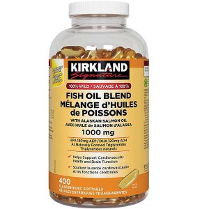 روغن ماهی ترکیبی کرکلند Kirkland Wild Fish Oil Blend Alaskan Salmon Oil