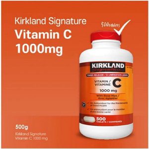 ویتامین ث کرکلند همراه با هیپ رز Kirkland Vitamin C 1000mg
