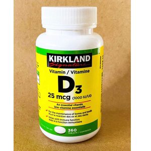 ویتامین دی کرکلند 25 میکروگرم Kirkland Signature Vitamin D3