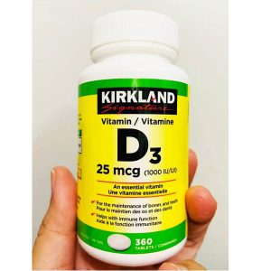 ویتامین دی کرکلند 25 میکروگرم Kirkland Signature Vitamin D3