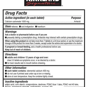 تسکین دهنده اختلالات گوارشی کرکلند Kirkland Ultra Strength Antacid