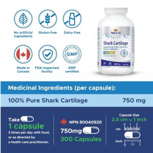 کپسول شارک کارتیلیج MapleLife Shark Cartilage ضد التهاب مفاصل