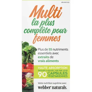 مولتی ویتامین زنانه وبر نچرالز Webber Multi la plus complète pour femmes
