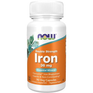 قرص آهن ناو 36 میلی گرم 90 عدد NOW Foods Iron