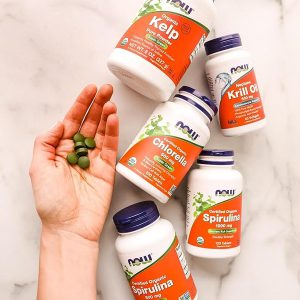 قرص کلرلا ناو 500 میلی گرم 200 عدد Now Chlorella