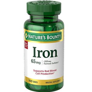 قرص آهن نیچرز بونتی 65 میلی گرم 100 عدد Nature's Bounty Iron