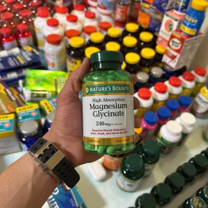 منیزیم گلیسینات نیچرز بونتی 240 میل 180 عدد Nature's Bounty Magnesium Glycinate