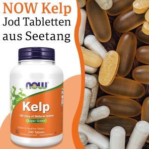 مکمل تیروئید کلپ ناو 150 میکروگرم 200 عدد Now Foods Kelp
