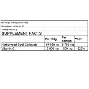 ویتامین سی و کلاژن استرویت 400 گرم OstroVit Collagen + Vitamin C