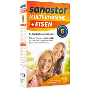 شربت مولتی سانستول حاوی آهن Sanostol Multi-Vitamins