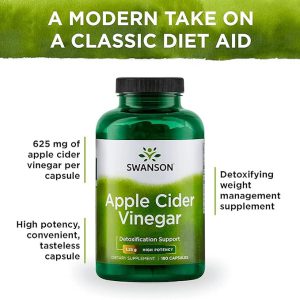 کپسول سرکه سیب سوانسون Swanson Apple Cider Vinegar