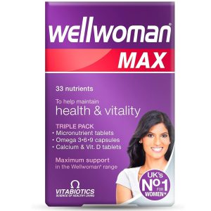 مولتی ویتامین زنانه ول ومن مکس ویتابیوتیکس VITABIOTICS Wellwoman Max
