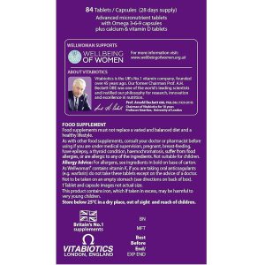 مولتی ویتامین زنانه ول ومن مکس ویتابیوتیکس VITABIOTICS Wellwoman Max