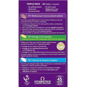 مولتی ویتامین زنانه ول ومن مکس ویتابیوتیکس VITABIOTICS Wellwoman Max