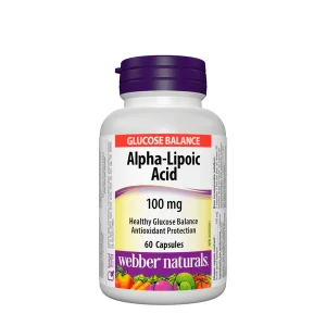 آلفا لیپوئیک اسید وبر نچرالز Webber Naturals Alpha-Lipoic Acid 100mg