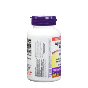 آلفا لیپوئیک اسید وبر نچرالز Webber Naturals Alpha-Lipoic Acid 100mg
