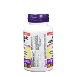 آلفا لیپوئیک اسید وبر نچرالز Webber Naturals Alpha-Lipoic Acid 100mg