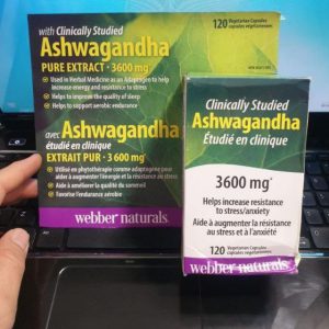 آشواگاندا وبر نچرالز 3600 میلی گرم 120 عدد Webber Naturals Ashwagandha