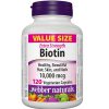 اکسترا استرنگ بیوتین وبر نچرالز 120 عدد Webber Naturals Biotin Extra Strength