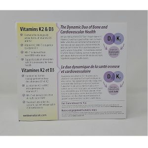 ویتامین کا و دی وبر نچرالز Webber Naturals K2 + D3