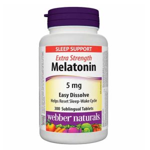 ملاتونین وبر نچرالز 300 عدد Webber Naturals Melatonin 5mg