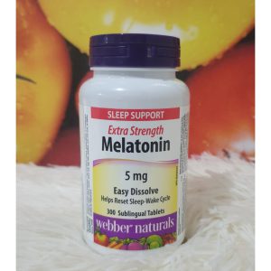 ملاتونین وبر نچرالز 300 عدد Webber Naturals Melatonin 5mg