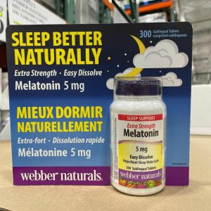 ملاتونین وبر نچرالز 300 عدد Webber Naturals Melatonin 5mg