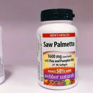 عصاره نخل اره ای وبر نچرالز همراه با روغن کتان و تخم کدو