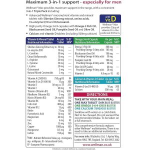 مولتی ویتامین ول من مکس ویتابیوتیکس VITABIOTICS WELLMAN MAX