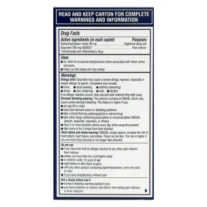 قرص گچی ایبوپروفن 200 میلی گرم ادویل شب Advil PM