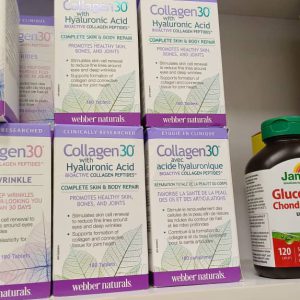 کلاژن 30 وبر نچرالز همراه با اسید هیالورونیک Webber Collagen30® Hyaluronic Acid