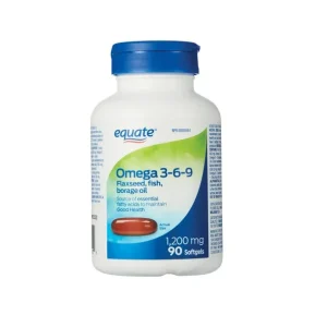 امگا 3 6 9 اکویت 1200 میلی گرم 90 عدد Equate Omega 3-6-9