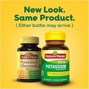 پتاسیم گلوکونات نیچرمید 550 میل 100 عدد Nature Made Potassium Gluconate