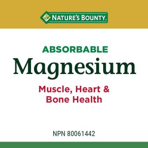 منیزیم نیچرز بونتی 125 عدد Nature's Bounty Absorbable Magnesium
