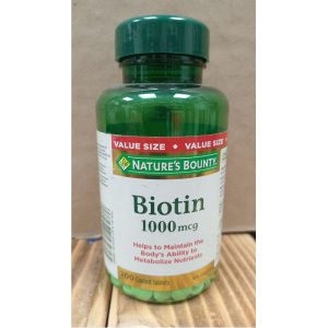 بیوتین نیچرز بونتی 1000 میکروگرم 200 عدد Nature's Bounty Biotin