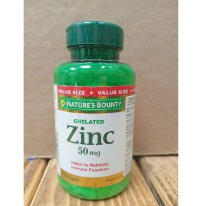 کلات روی نیچرز بونتی 50 میلی گرم 200 عدد Nature's Bounty Chelated Zinc