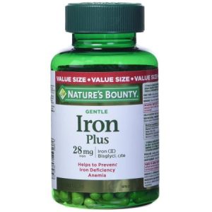 قرص آهن ایرون پلاس نیچرز بونتی 28 میلی گرم 150 عدد
