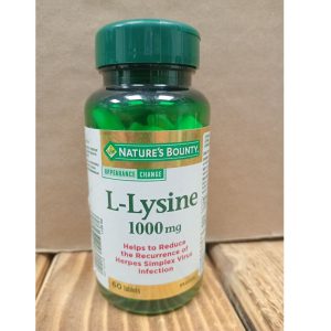 ال لیزین نیچرز بونتی 1000 میلی گرم 60 عدد Nature's Bounty L-Lysine