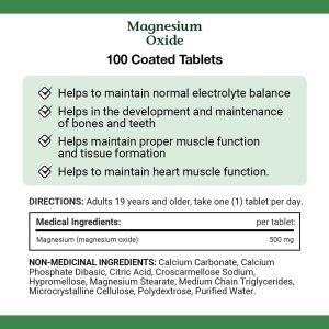 اکسید منیزیم نیچرز بونتی 500 میلی گرم 200 عدد