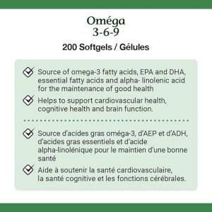 امگا 3 6 9 نیچرز بونتی 200 عددی  Nature’s Bounty Omega-3-6-9