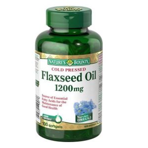 روغن بذر کتان ارگانیک نیچرز بونتی 1200 میلی گرم 100 عدد