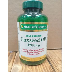 روغن بذر کتان ارگانیک نیچرز بونتی 1200 میلی گرم 100 عدد