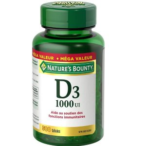 ویتامین D3 نیچرز بونتی 500 عدد 1000 واحد Nature's Bounty Vitamin D3