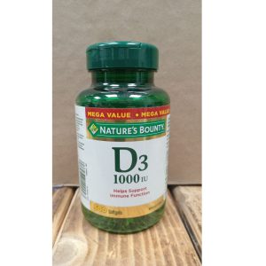 ویتامین D3 نیچرز بونتی 500 عدد 1000 واحد Nature's Bounty Vitamin D3