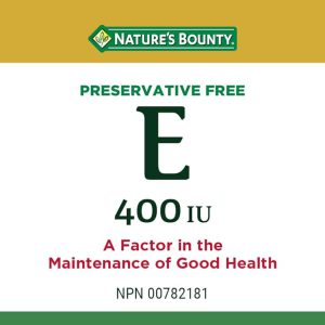 ویتامین ای نیچرز بونتی 400 واحد 200 عدد Nature's Bounty Vitamin E