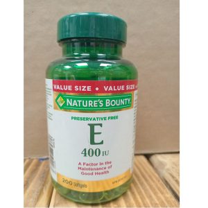 ویتامین ای نیچرز بونتی 400 واحد 200 عدد Nature's Bounty Vitamin E