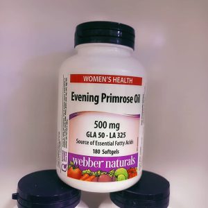 روغن گل مغربی وبر نچرالز 500 میل 180 عدد WEBBER EVENING PRIMROSE OIL